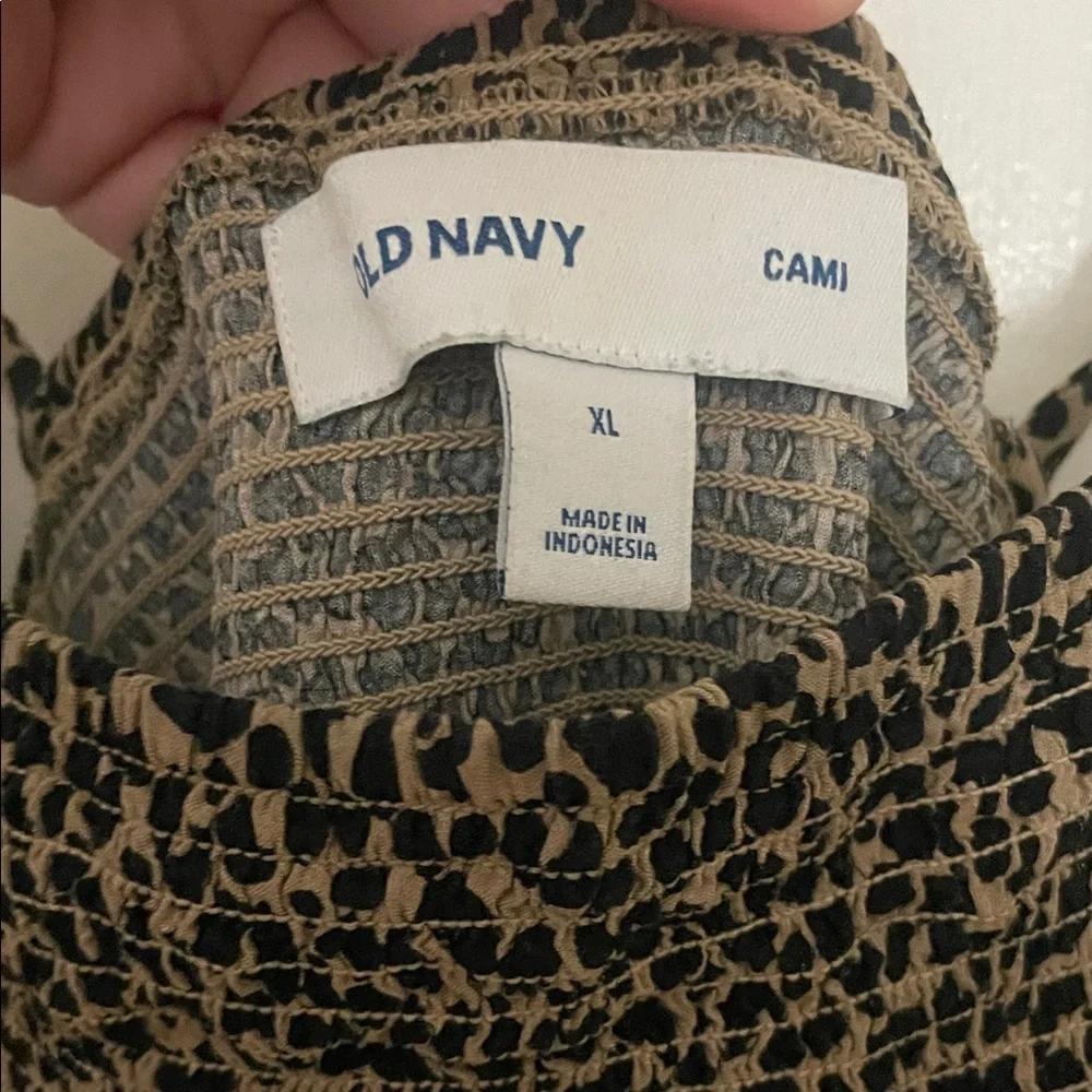 Old Navy Brown Leopard Print Midi Dress - Picture 4 of 4